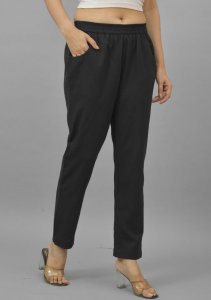 Black cotton trouser