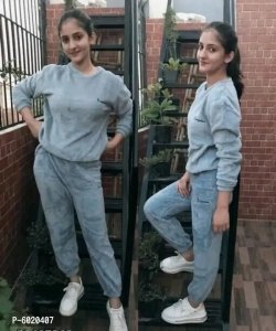 Furry winter night dress