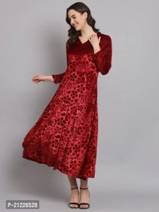 Long velvet dress